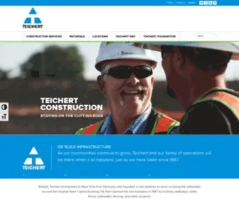 Teichert.com(Teichert Teichert Construction) Screenshot