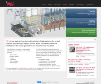 Tei.co.uk(Leading UK Based Engineering Construction Organisation) Screenshot