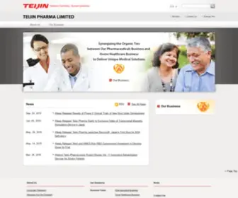 Teijin-Pharma.com(We are Teijin Pharma and our strength) Screenshot