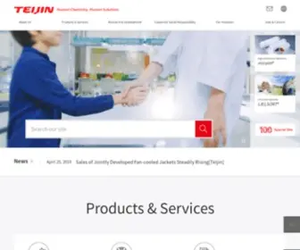 Teijin.com(The official corporate site of Teijin Limited. Teijin) Screenshot