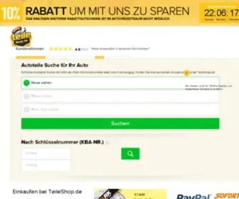 Teileshop.de(Autoersatzteile Online Shop ✓ Marken Ersatzteile ✓ Große Auswahl ✓ 48 h Versand) Screenshot
