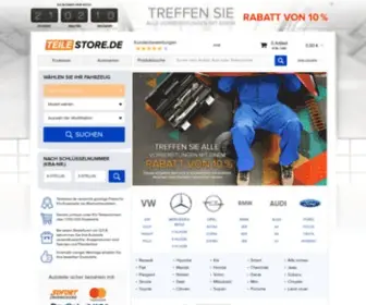 Teilestore.de(Autoteile Shop für günstige Autoersatzteile) Screenshot