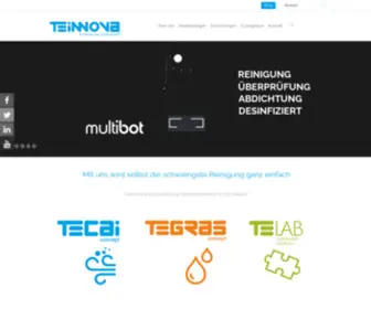 Teinnova.de(Geräte für Lüftungsreinigung) Screenshot