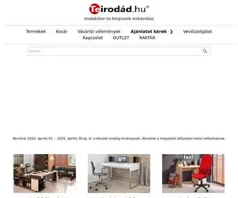 Teirodad.hu(Irodabútor webáruház) Screenshot
