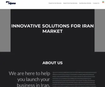 Tejaras.com(Your business solution in Iran) Screenshot