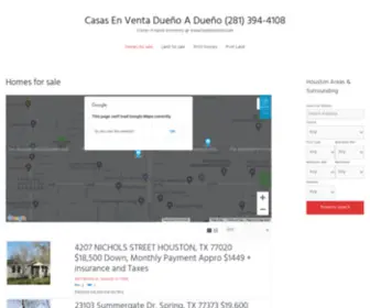 Tejashouston.com(Casas En Venta Dueño A Dueño) Screenshot