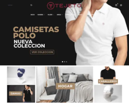 Tejeto.com(Ropa Camisas en Venta Online en Ecuador) Screenshot