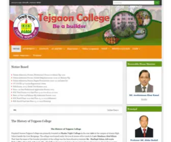 Tejgaoncollege.edu.bd(Be a Builder) Screenshot