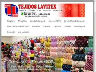 Tejidoslavitex.es(Tejidos Lavitex) Screenshot