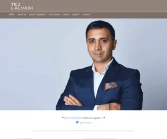 TejLalvani.com(Tej Lalvani Official Website) Screenshot