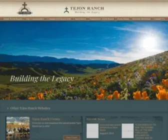 Tejonranch.com(Tejon Ranch) Screenshot