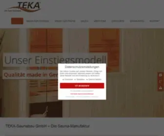 Teka-Sauna.de(TEKA-Saunabau) Screenshot