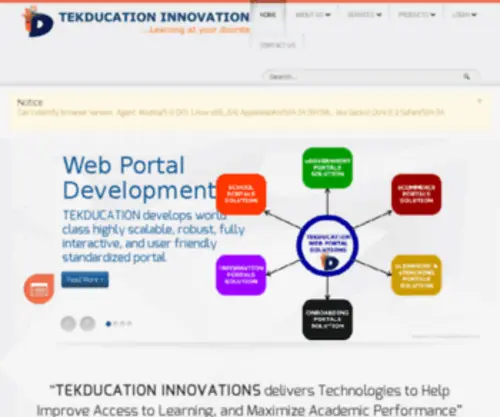 Tekducation.com(TEKDUCATION INNOVATIONS) Screenshot