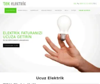 Tekelektrik.com.tr(Ucuz Elektrik) Screenshot