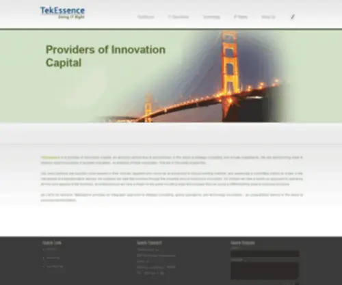 Tekessence.com(TekEssence) Screenshot