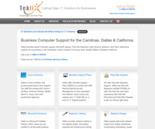Tekfix.net(Business Computer Support Charleston) Screenshot