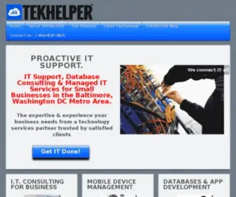 Tekhelper.com(Managing your technology so you can take care of business) Screenshot