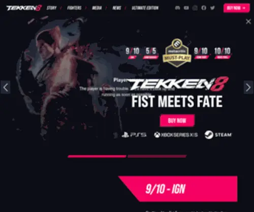 Tekken.com(Official Website (EN)) Screenshot