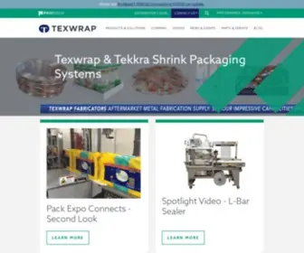 Tekkra.com(Shrink Wrapping Equipment & Shrink Bundling Systems) Screenshot