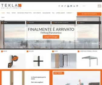 Teklaweb.eu(Azienda leader nella progettazione e produzione di infissi) Screenshot