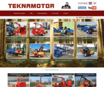 Teknamotor.co.uk(Official site of TEKNAMOTOR wood chipper) Screenshot