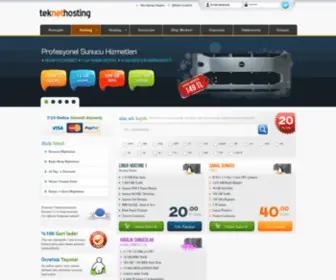 Teknethosting.com(Teknet Hosting Tasarım Paz) Screenshot