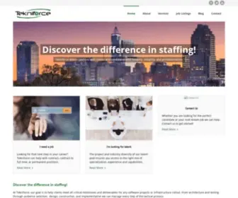 Tekniforce.com(Discover the difference in staffing) Screenshot