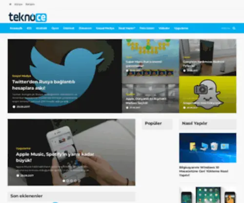 Teknoce.com(Teknoloji haberleri) Screenshot