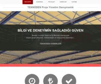 Teknoden.com(TEKNODEN Proje Yönetim Danışmanlık) Screenshot