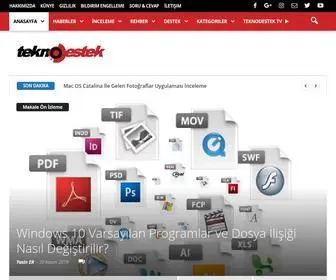 Teknodestek.com.tr(Teknoloji) Screenshot