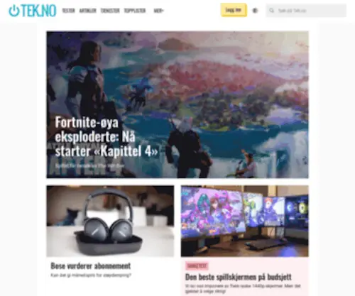 Teknofil.no(Tester og guider for teknologi) Screenshot