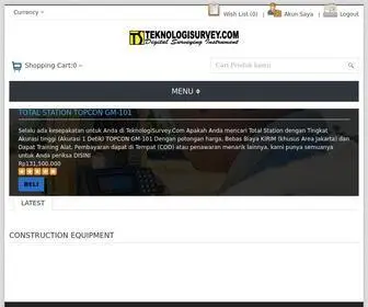 Teknologisurvey.com(Jual Alat Konstruksi) Screenshot