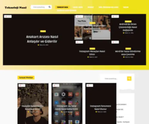 Teknolojinasil.com(Teknoloji Nasıl) Screenshot