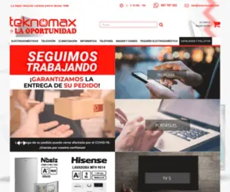 Teknomax.es(Tienda online de electrodomésticos al mejor precio) Screenshot