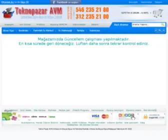 Teknopazaravm.com(Bakım) Screenshot