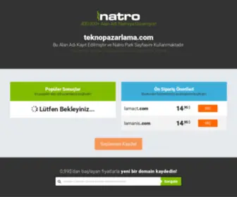 Teknopazarlama.com(Teknopazarlama) Screenshot