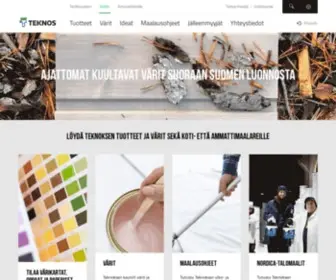 Teknos.fi(Suomalaiset laatutuotteet kaikkeen maalaamiseen) Screenshot