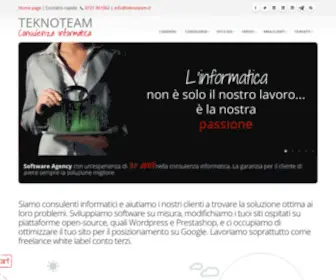 Teknoteam.it(La consulenza informatica nelle Marche) Screenshot