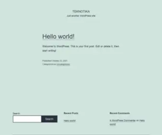 Teknotika.in(Just another WordPress site) Screenshot