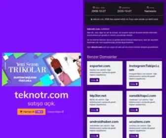 Teknotr.com(Tekno TR I Dijital Teknoloji Sitesi) Screenshot