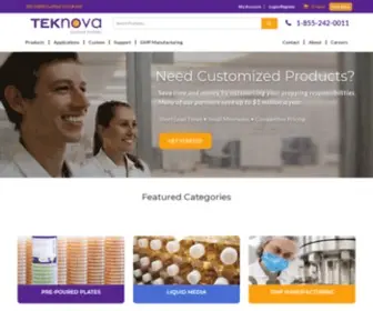 Teknova.com(Teknova Home) Screenshot