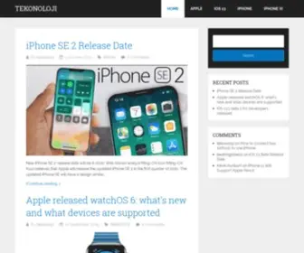 Tekonoloji.com(Apple iPhone and iOS News) Screenshot