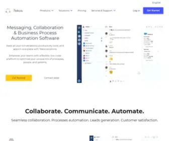 Tekos.co(Collaboration & Automation Software for your business) Screenshot