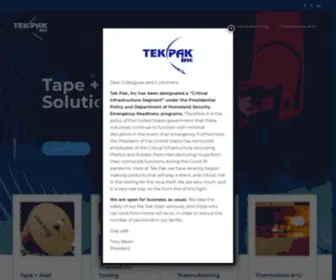 Tekpak.com(Tek Pak Inc) Screenshot
