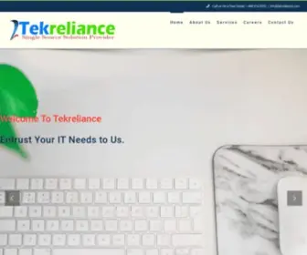 Tekreliance.com(Single Source Solution Provider) Screenshot