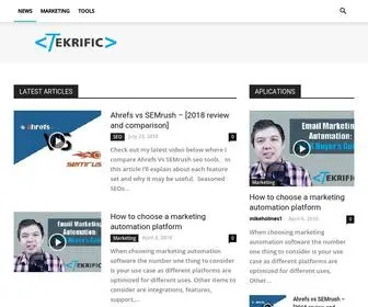 Tekrific.com(SaaS Reviews and Tutorials) Screenshot