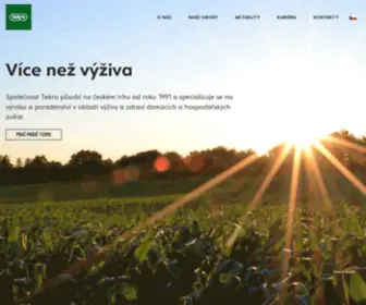 Tekro.cz(Výroba a poradenství v oblasti výživy a chovu zvířat) Screenshot
