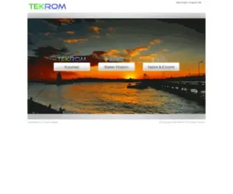Tekrom.com.tr(TEKROM e) Screenshot