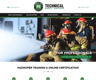 Teksafety.com(HAZWOPER Refresher Training Courses) Screenshot