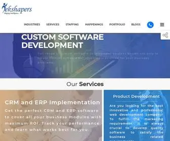 Tekshapers.com(It solutions provider company) Screenshot